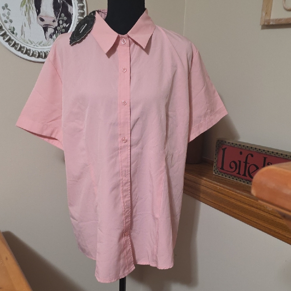 Women's Pink Button Down Shirt